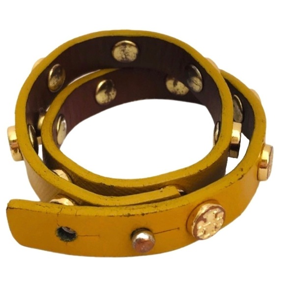 TORY BURCH • Double Wrap Logo Bracelet - Picture 6 of 9